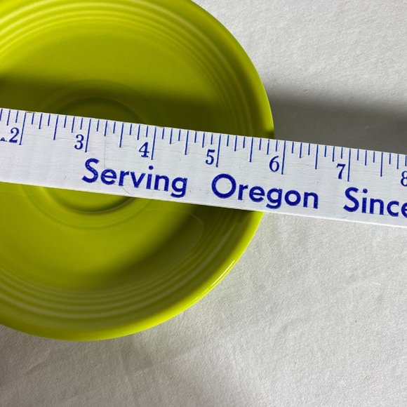 Fiesta Flat Cup & Saucer Set Of Two 2 Lemongrass by HOMER LAUGHLIN USA - Picture 12 of 12